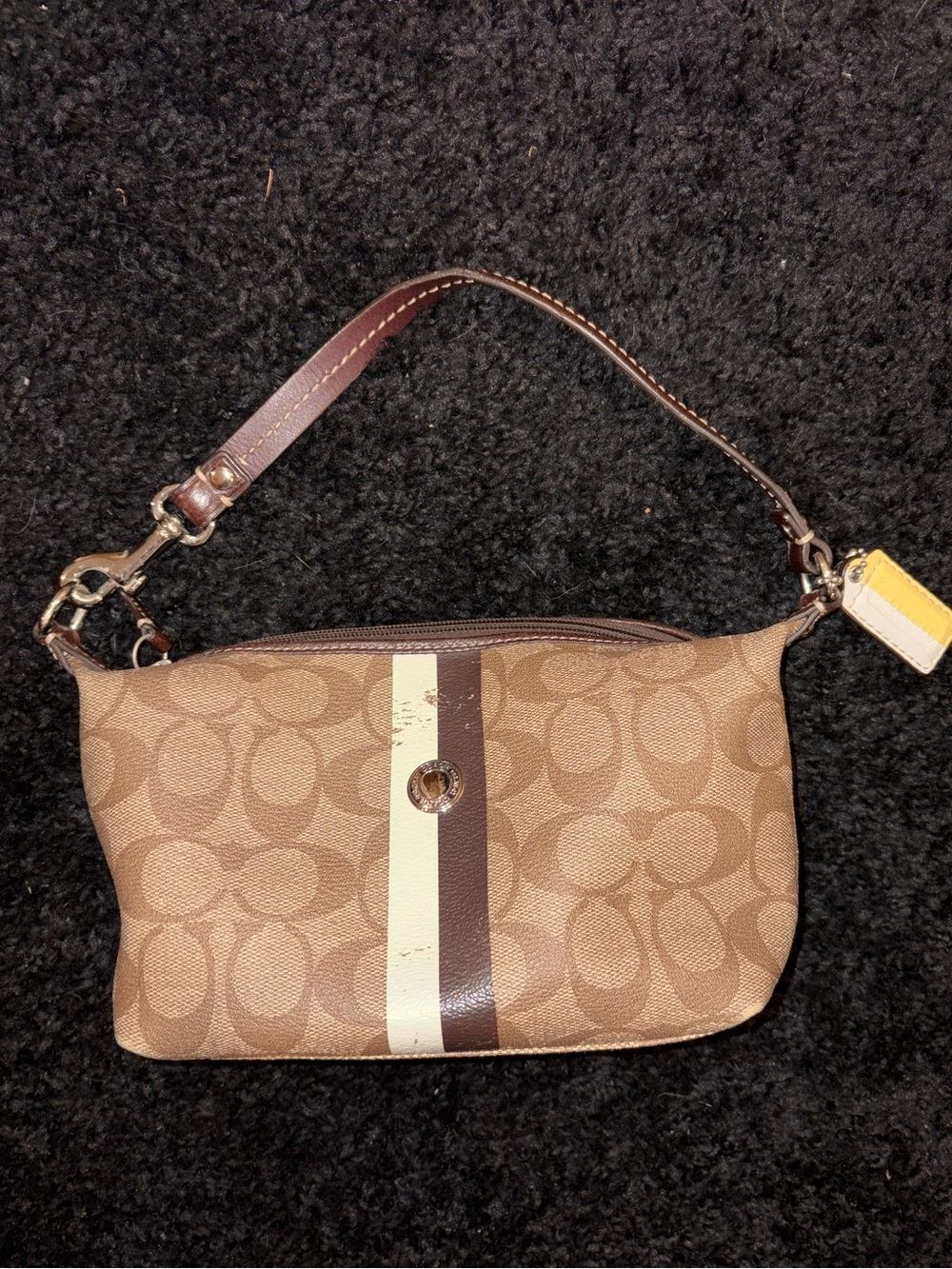 Coach Y2K Brown Monogram mini bag